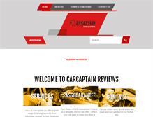 Tablet Screenshot of carcaptainreviews.com